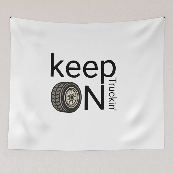 Item preview, Cool Trucker Gift – Keep On Truckin’ Typography & Wheel designed and sold by SHOP SOUS⭐⭐⭐⭐⭐.