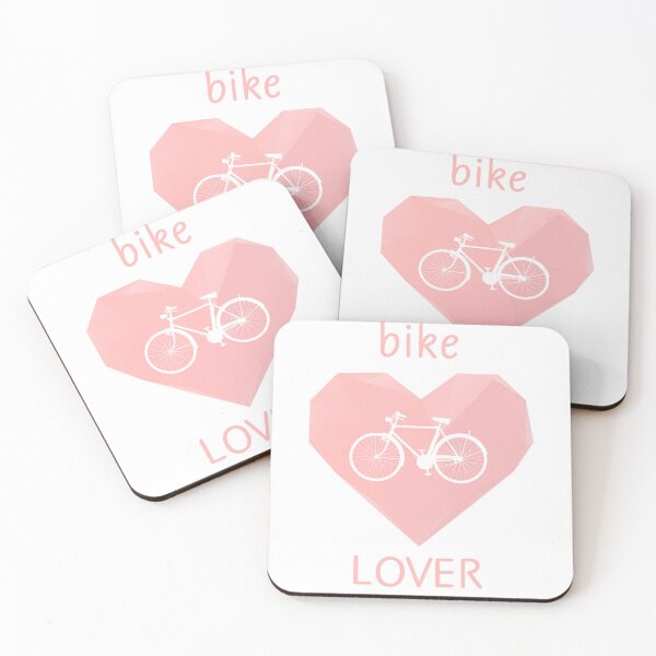 Item preview, Bike Lover – Geometric Heart Minimalist Cycling Design designed and sold by mcuj-art.