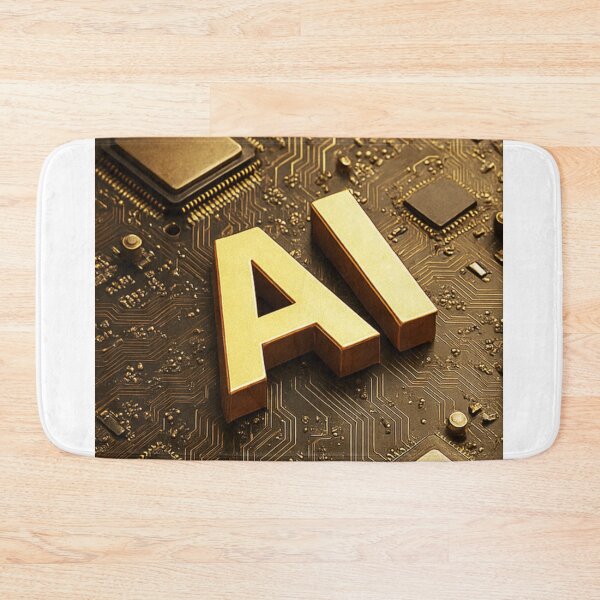 Item preview, Golden AI on Circuit Board designed and sold by Czerkiz.
