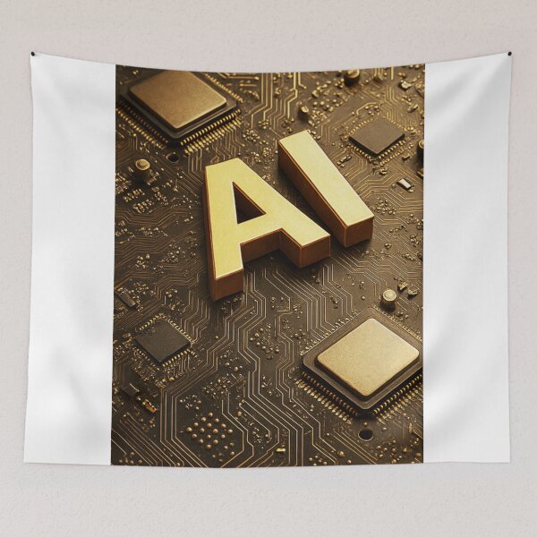 Item preview, Golden AI on Circuit Board designed and sold by Czerkiz.
