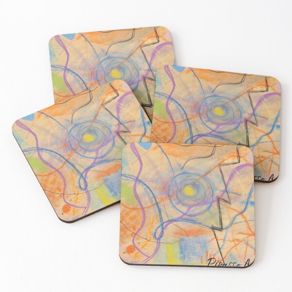 Item preview, Orange pastel abstract designed and sold by PipassoArt.