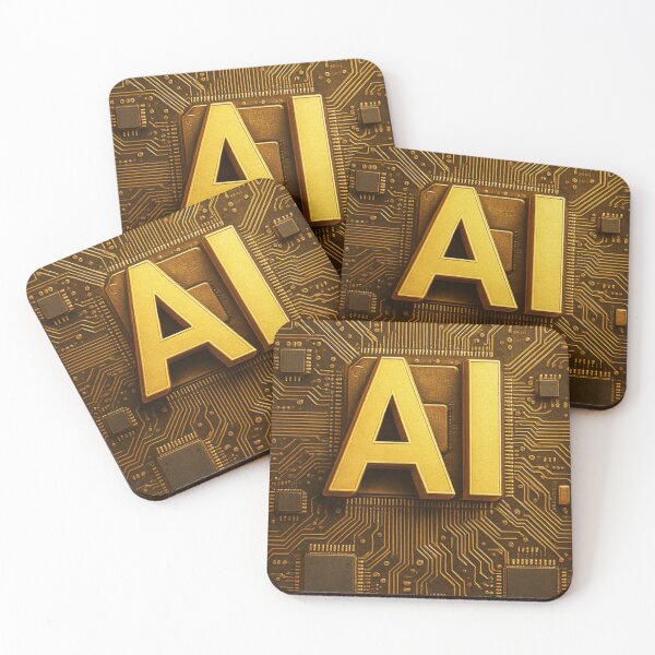 Item preview, Golden AI on Circuit Board designed and sold by Czerkiz.