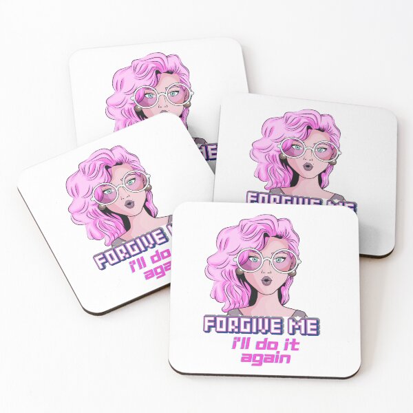 Item preview, Forgive Me – I’ll Do It Again | Pop Art Retro Girl Design designed and sold by SANNYSTAM.