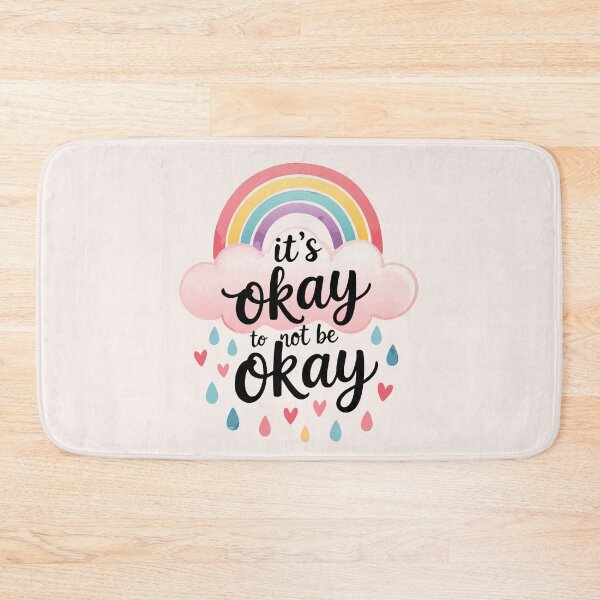 Item preview, It’s Okay Not to Be Okay – Positive Mental Health Rainbow - MENTAL HEALTH AWARENESS  designed and sold by pixelated_echoes.