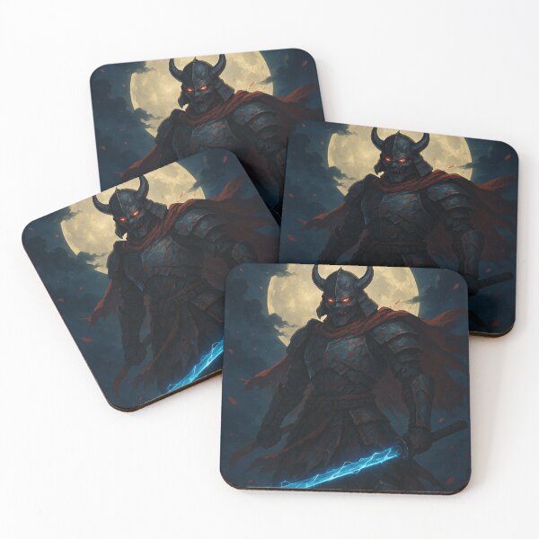 Item preview, Moonlit Demon Samurai – Dark Warrior designed and sold by BeenSavage.