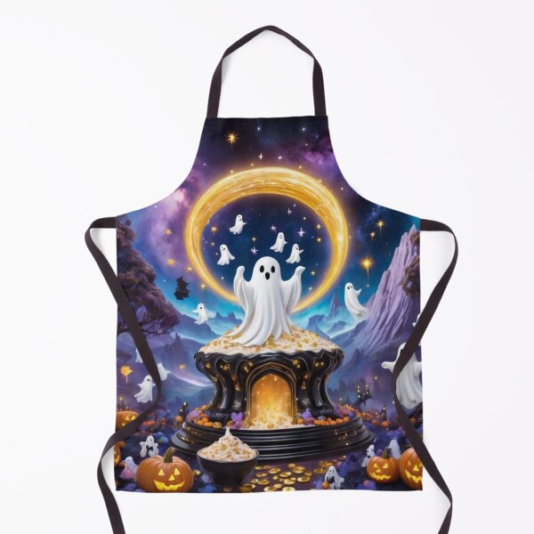 Item preview, Ghosts Floating Inside A Gold Circle And A Fire Underneath designed and sold by Melantari Vizuns.
