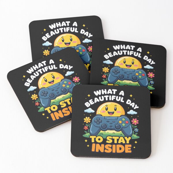 Item preview, Funny Gamer Sun – “What a Beautiful Day to Stay Inside” Video Game Controller designed and sold by pixelated_echoes.