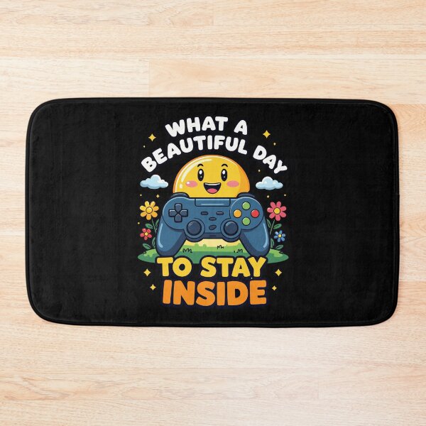 Item preview, Funny Gamer Sun – “What a Beautiful Day to Stay Inside” Video Game Controller designed and sold by pixelated_echoes.