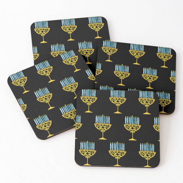 Item preview, Contemporary Hanukkah Menorah Pattern With Star Of David designed and sold by DEC02.