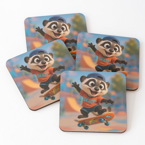 Item preview, Skater Black-Footed Ferret designed and sold by Sillytoe.