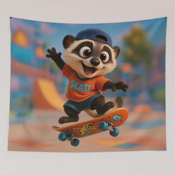 Item preview, Skater Black-Footed Ferret designed and sold by Sillytoe.