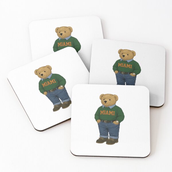Item preview, University of Miami UMiami Canes Teddy Bear designed and sold by seaysaltcreates.