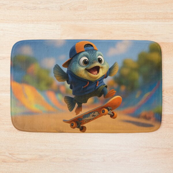 Item preview, Skater Bluegill Fish designed and sold by Sillytoe.