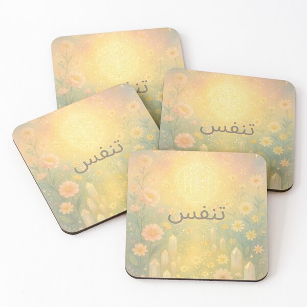 Item preview, Description: تنفّس – حديقة الكوارتز والضوء الذهبي - Breathe – Quartz Garden & Golden Light designed and sold by 	aluzia.design.