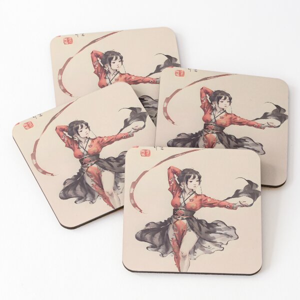 Item preview, Fiery Traditional Chinese Portrait - Flames of Grace designed and sold by Neris-Ink.