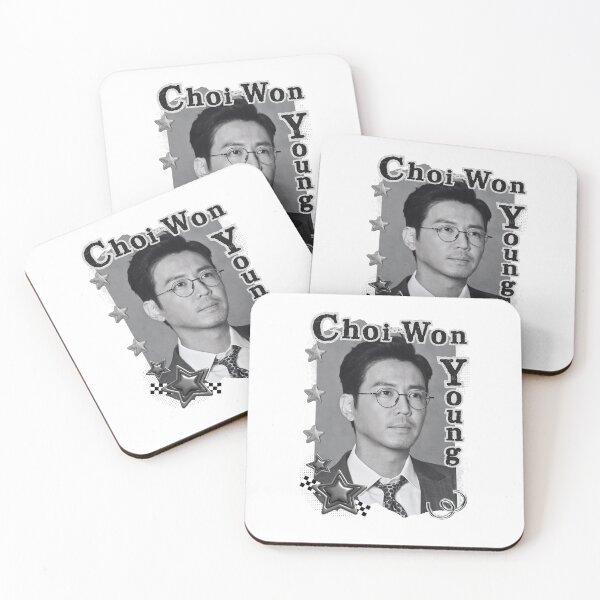 Item preview, Choi Won-young (최원영) Korean Actor Black and White Collage Digital Art Portrait designed and sold by AJUNICE STUDIO.