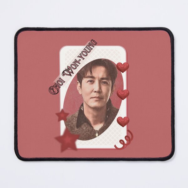 Item preview, Choi Won-young (최원영) Korean Actor Card Red Aesthetic Collage Design designed and sold by AJUNICE STUDIO.