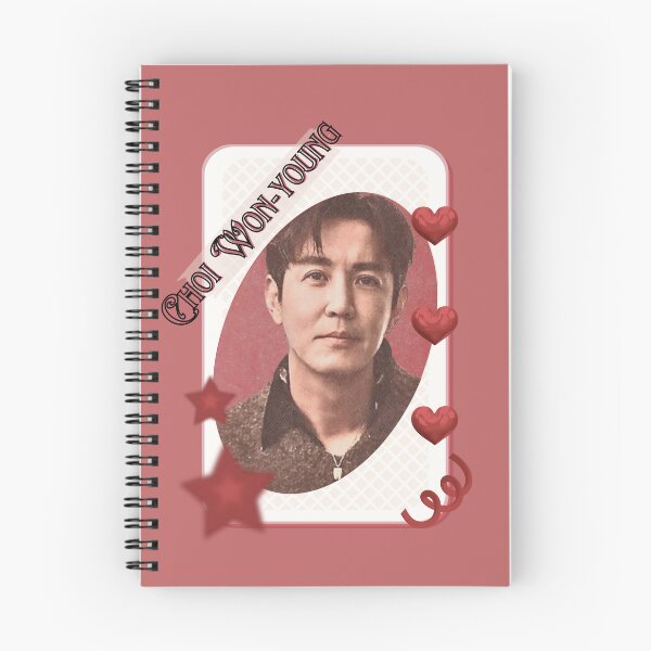 Item preview, Choi Won-young (최원영) Korean Actor Card Red Aesthetic Collage Design designed and sold by AJUNICE STUDIO.