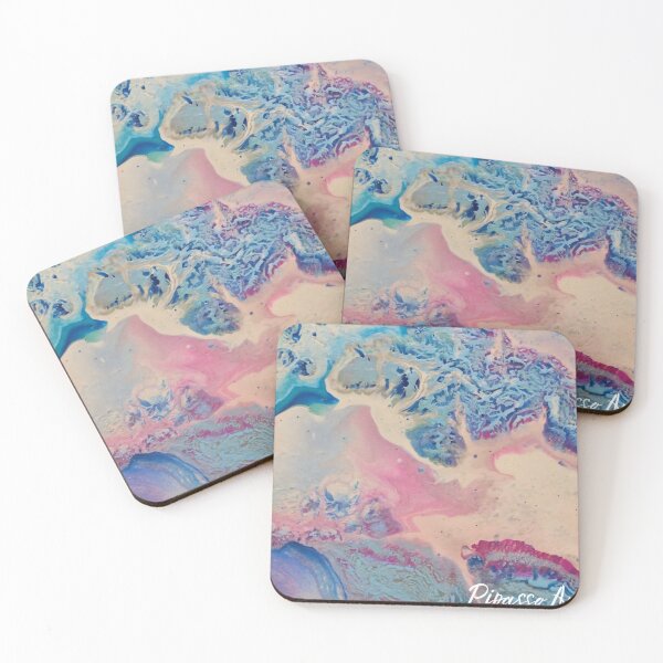 Item preview, Pouring pink and blue acrylic  designed and sold by PipassoArt.
