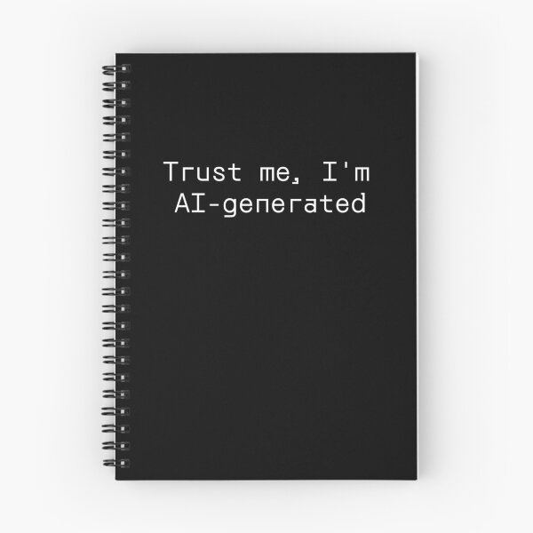 Item preview, Trust me, I’m AI-generated designed and sold by PromptlyPrinted.