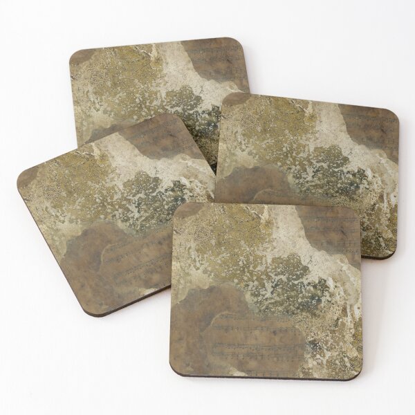 Item preview, Wabi-Sabi Earth - Abstract organic artwork with muted earthy tones textured layers and collage designed and sold by Printpix.