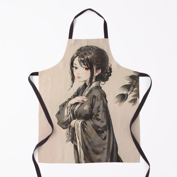 Item preview, Dark Oriental Elegance Portrait - Shaded Ink designed and sold by Neris-Ink.