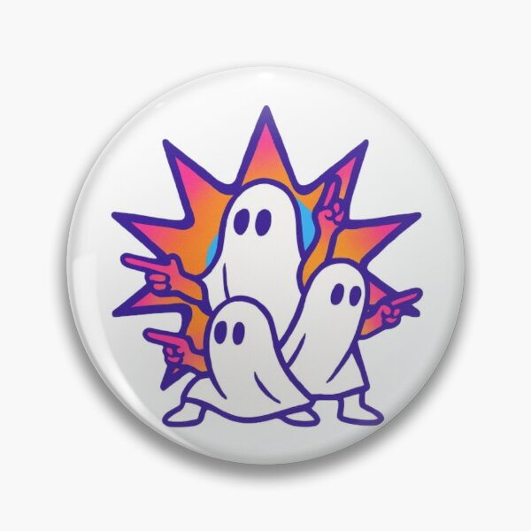 Item preview, Retro Ghost Squad Design – Cool Neon Spooky Ghosts for Halloween & Party Vibes designed and sold by GemBob Creations.