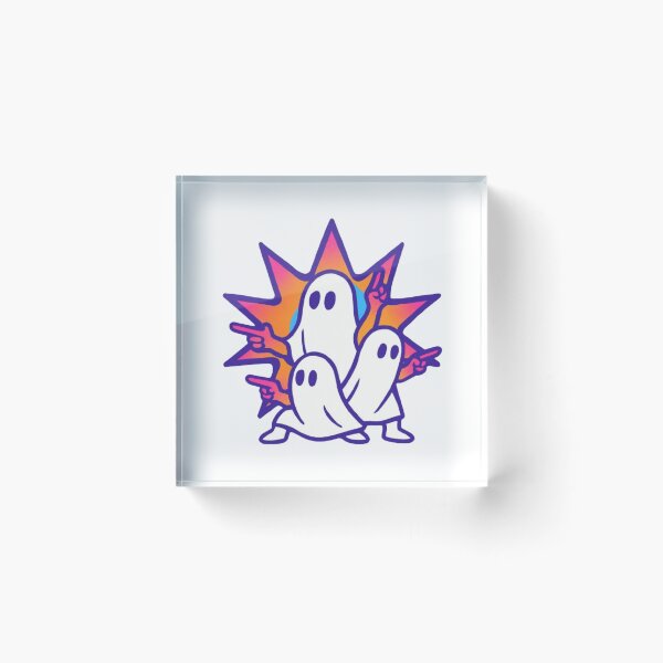 Item preview, Retro Ghost Squad Design – Cool Neon Spooky Ghosts for Halloween & Party Vibes designed and sold by GemBob Creations.