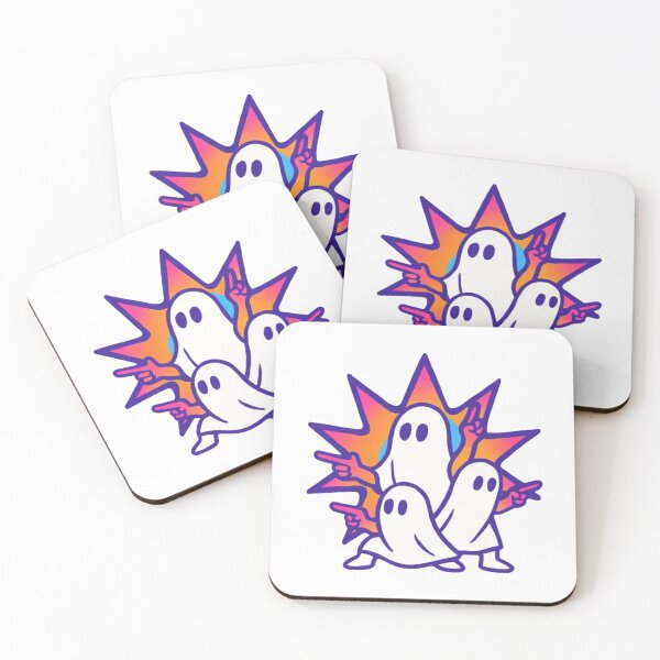 Item preview, Retro Ghost Squad Design – Cool Neon Spooky Ghosts for Halloween & Party Vibes designed and sold by GemBob Creations.