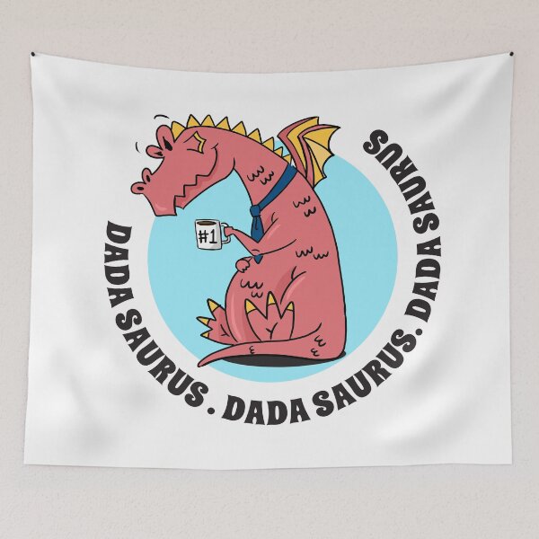 Item preview, The Mighty Dada Saurus - King of Dads designed and sold by Cookiezoo.