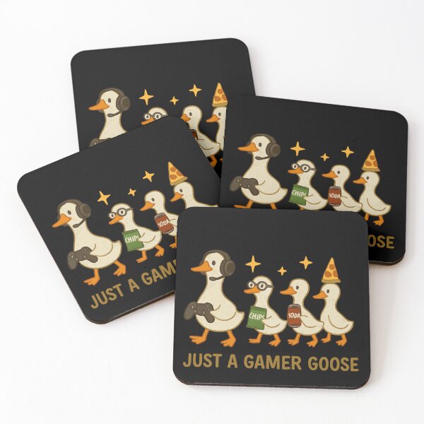 Item preview, Just a Gamer Goose – Funny Duck Video Game Meme designed and sold by pixelated_echoes.