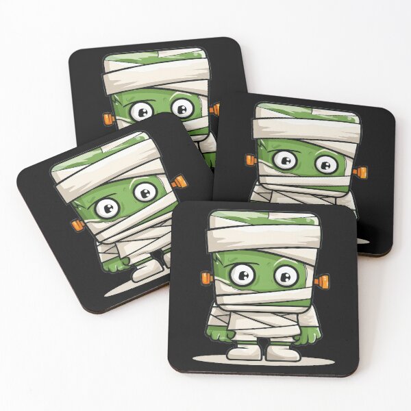 Item preview, Adorable Frankenstein Mummy Wrapped in Bandages – Cute Spooky Character designed and sold by Teeny Quities.