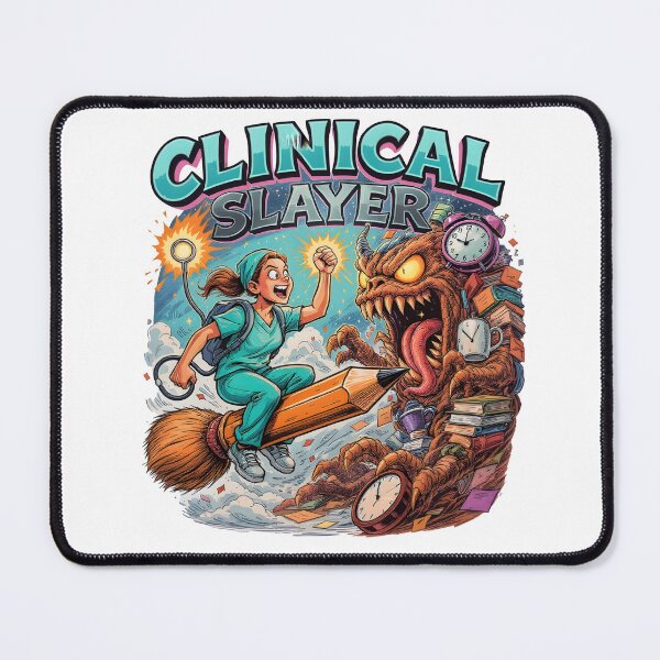 Item preview, funny nursing student Exam Monster Slayer designed and sold by Uglyandcute.