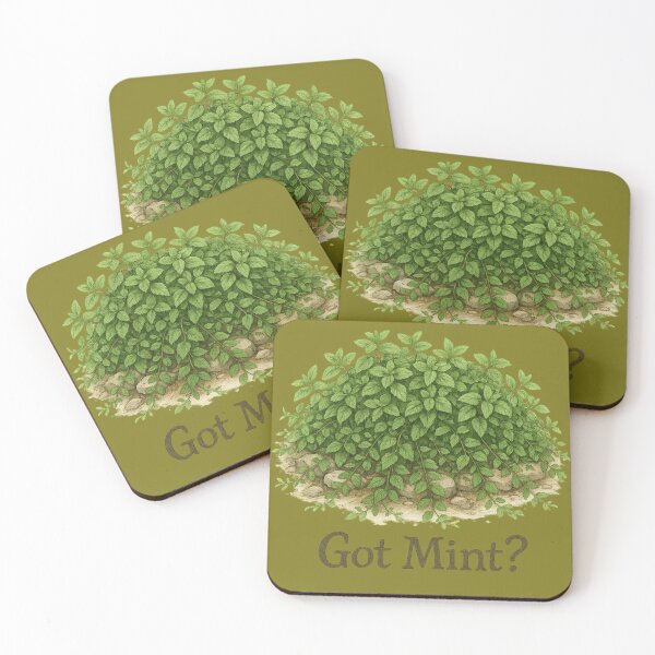 Item preview, Got Mint? Sticker – Overgrown Mint Garden Humor Design designed and sold by Feral Confetti.