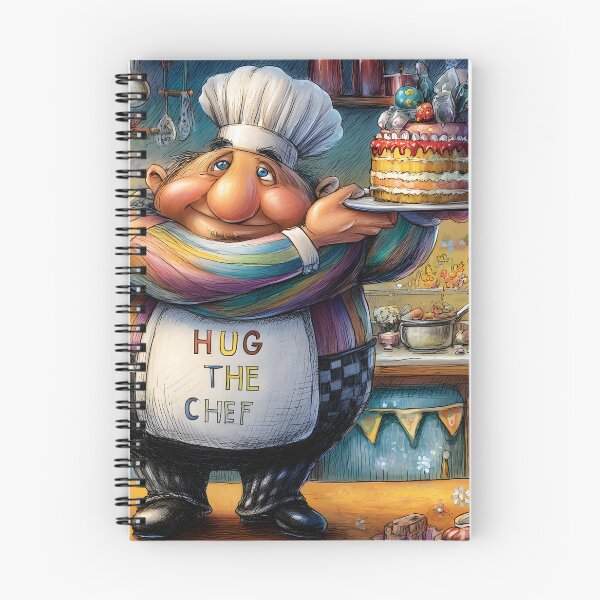 Item preview, Cheerful Chef in Colorful Kitchen with Cake Delight designed and sold by Artessie.