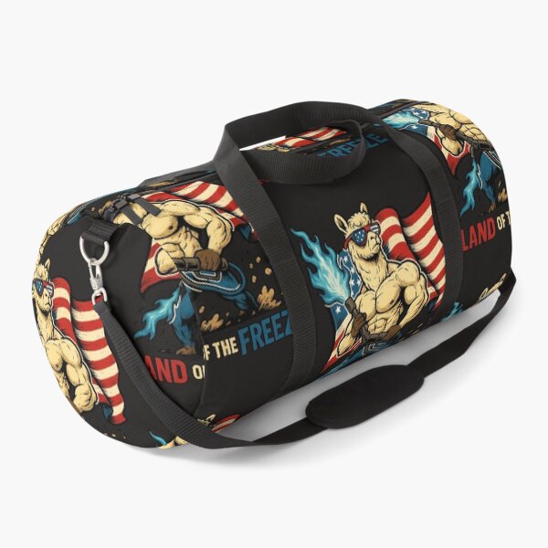Item preview, Patriotic Llama with Flamethrower Shirt - Land of the Freeze designed and sold by TrendTribeTP.