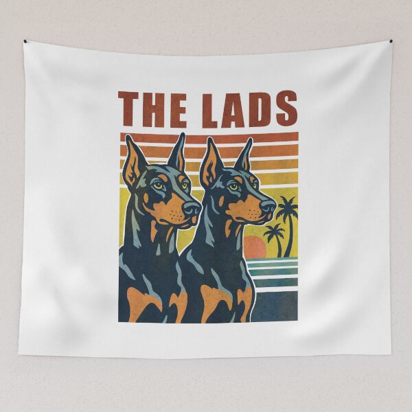 Item preview, The Lads Retro Magnum P.I. Doberman Dogs Vintage designed and sold by ChunkByChunk.
