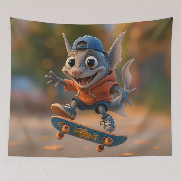 Item preview, Skater Chimaera Fish designed and sold by Sillytoe.