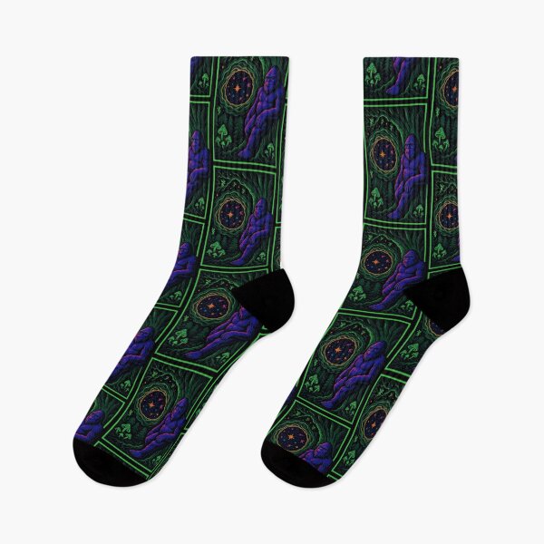 Item preview, Bigfoot's Psychedelic Forest Black Light Poster designed and sold by CleverCulture.