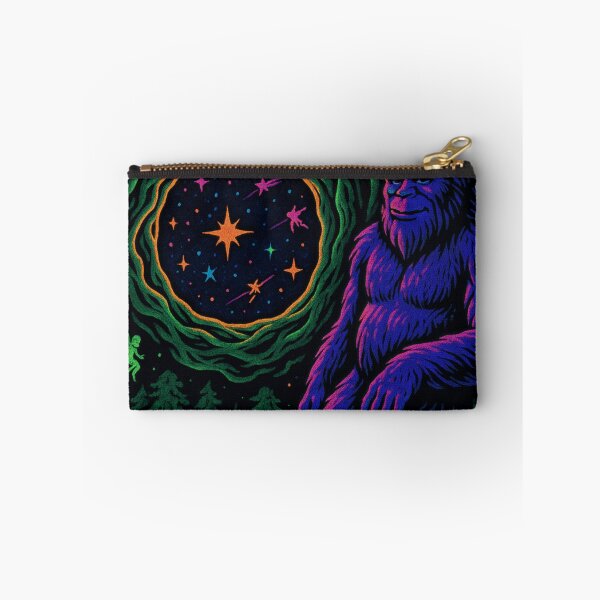 Item preview, Bigfoot's Psychedelic Forest Black Light Poster designed and sold by CleverCulture.