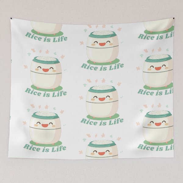 Item preview, Cute Kawaii Rice Cooker Shirt – Funny Asian Food Design with “Rice is Life” Quote for Foodie Merch and Cultural Humor Fans designed and sold by myfavoritesm4.