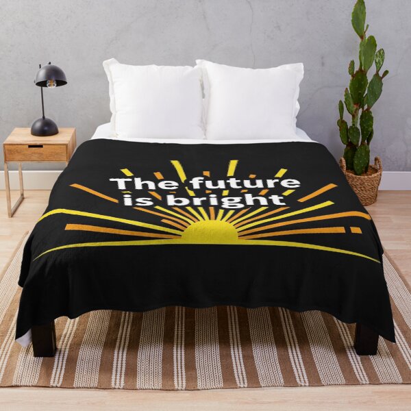 Item preview, The Future Is Bright Sunrise Quote designed and sold by Owcomm.