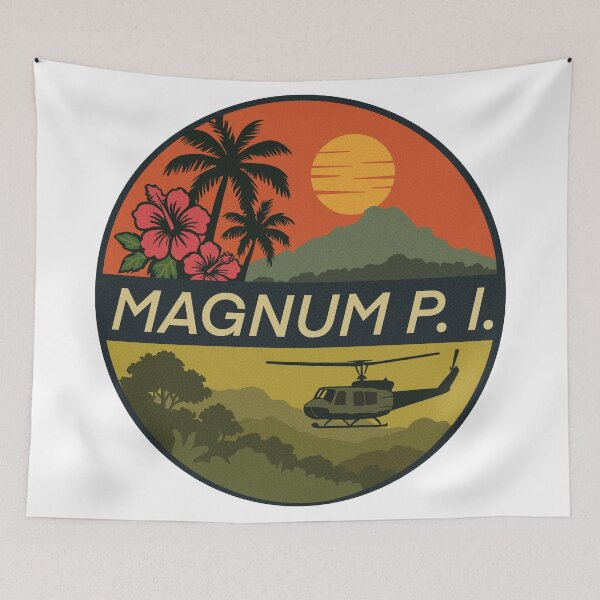 Item preview, Magnum P.I. Hawaii Vietnam Sunset Design designed and sold by ChunkByChunk.