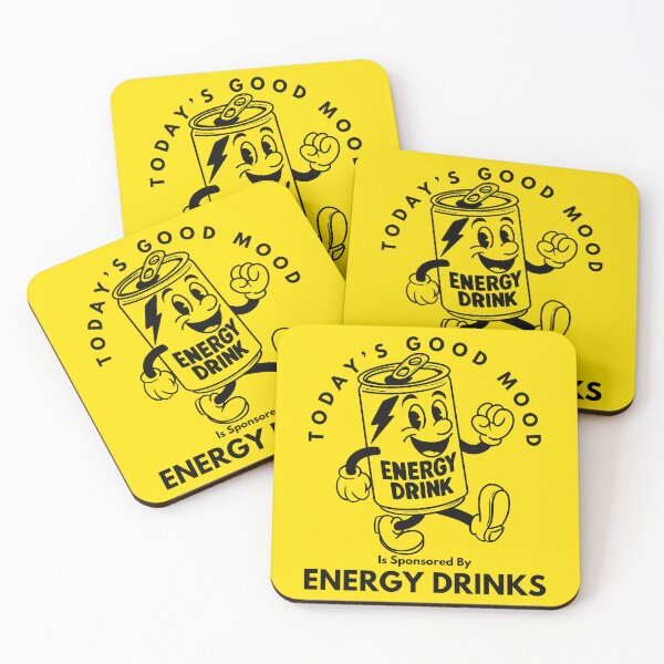 Item preview, Good Mood Is Sponsored By Energy Drinks (no color) designed and sold by Kate Miller Illustrator.