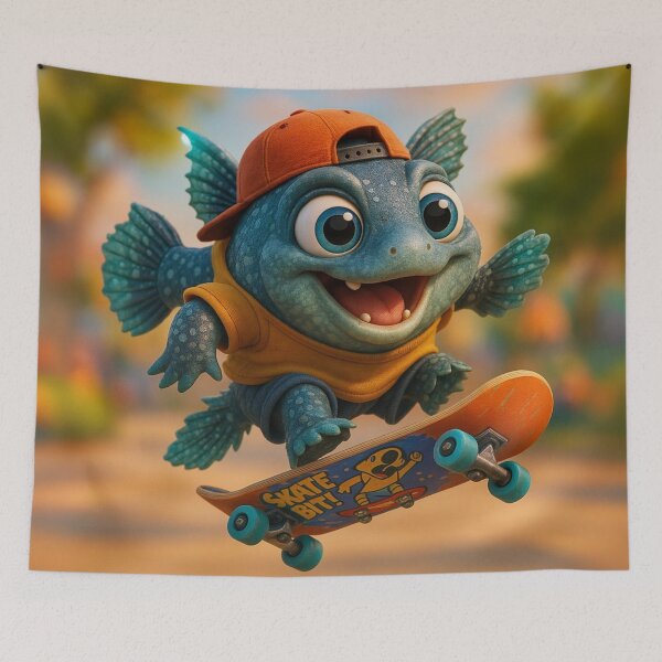 Item preview, Skater Coelacanth Fish designed and sold by Sillytoe.