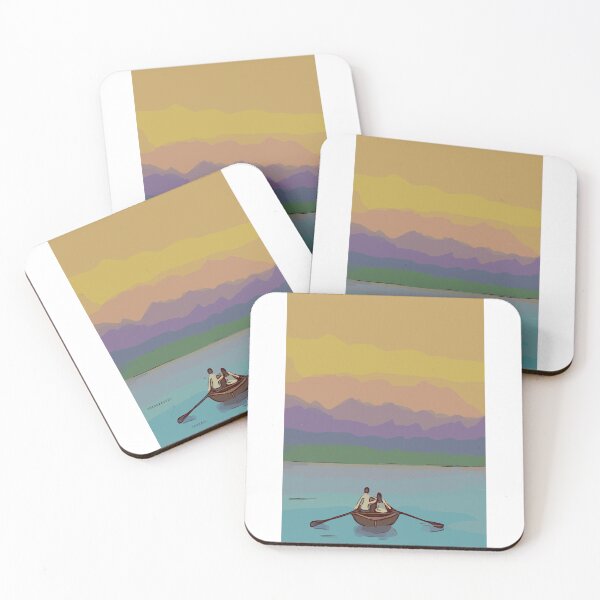 Item preview, Boat on a tranquil lake designed and sold by langebleu.