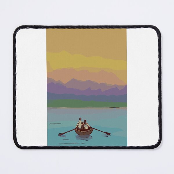 Item preview, Boat on a tranquil lake designed and sold by langebleu.