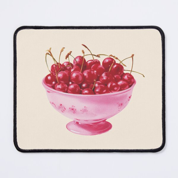 Item preview, Cherries in a bowl vintage print designed and sold by Temuri Studio.