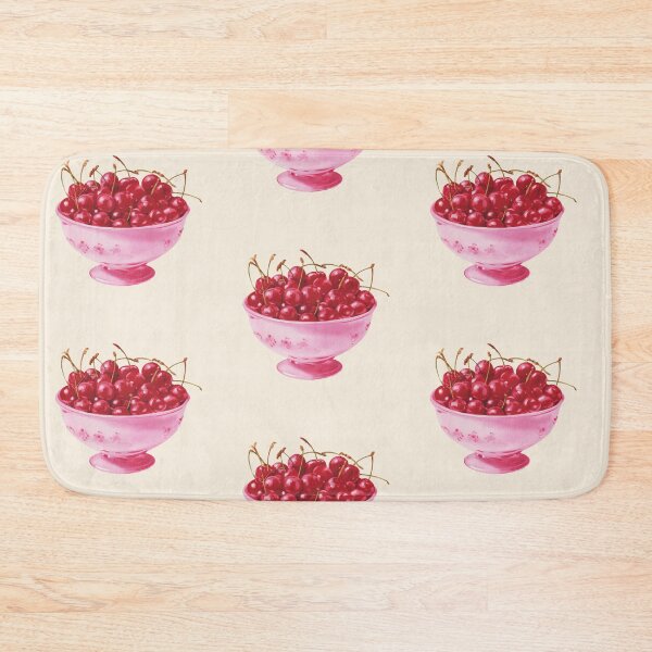 Item preview, Cherries in a bowl vintage print designed and sold by Temuri Studio.