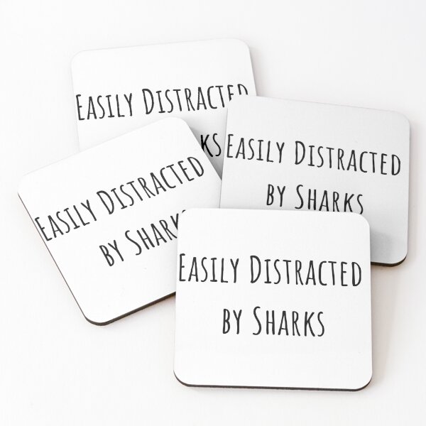 Item preview, Easily Distracted by Sharks designed and sold by MariahLovesSharks.